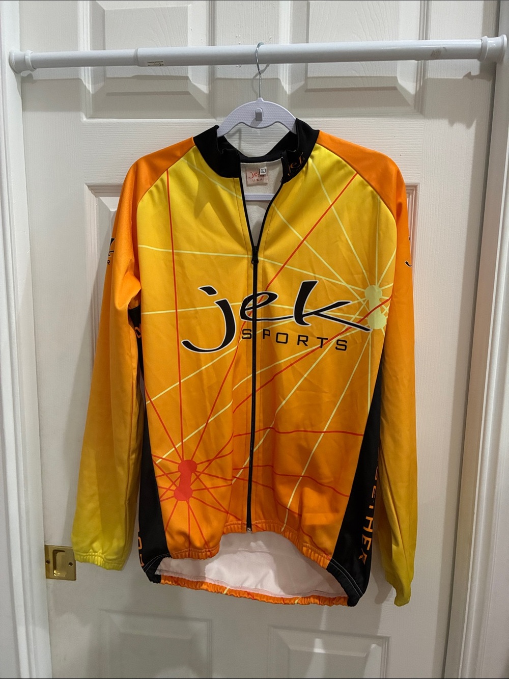 Men's Yellow & Orange Cycling Vest with soft lining